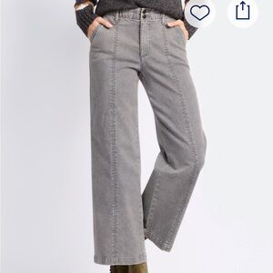 DEMOCRACY Ab Solution Wide Leg Jean light Charcoal grey size 12